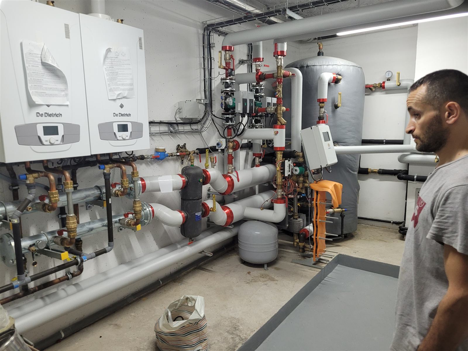 Installation de chauffage réalisée par Plombier Grand Est