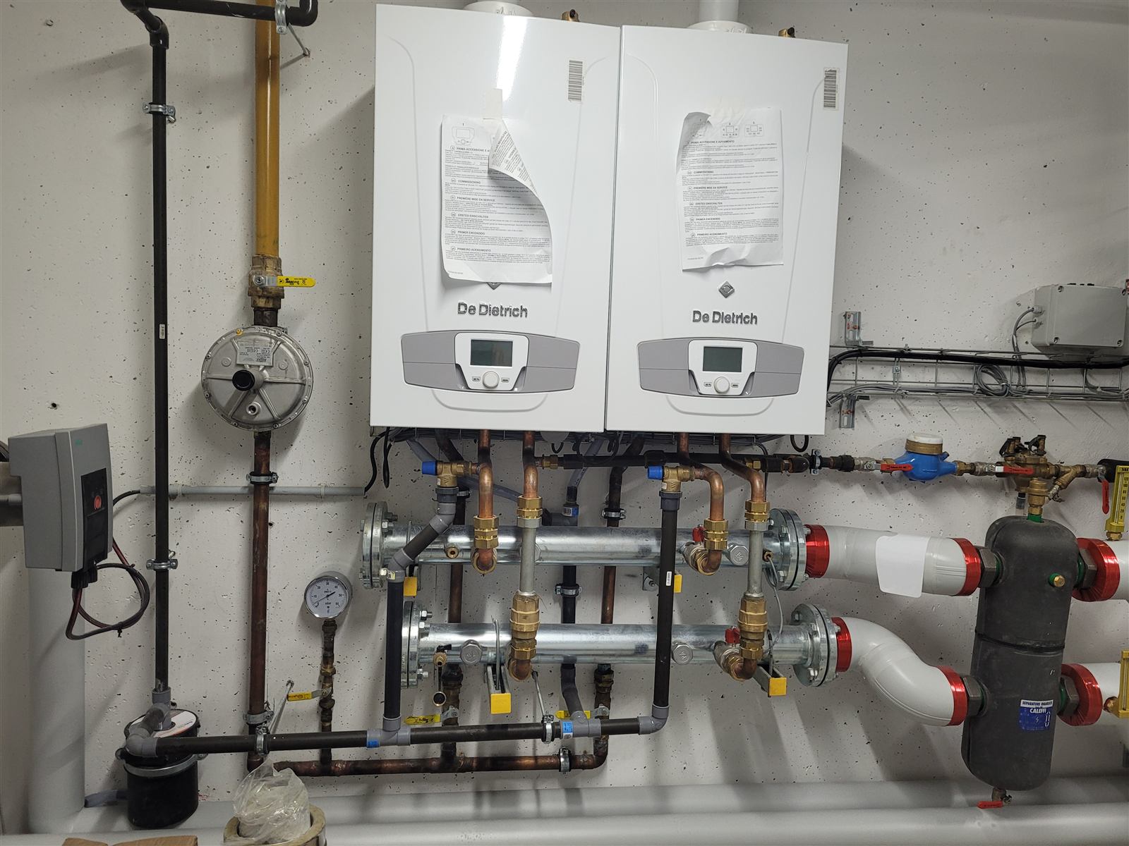 Chaufferie installée par Plombier Grand Est
